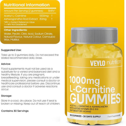 Veylo - 3 In 1 L-Carnitine Gummies