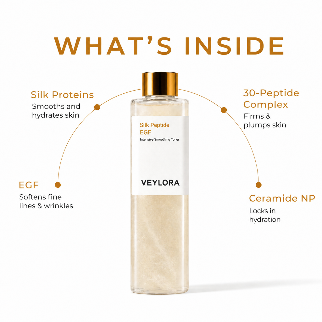 Veylora Silk Peptide EGF Toner